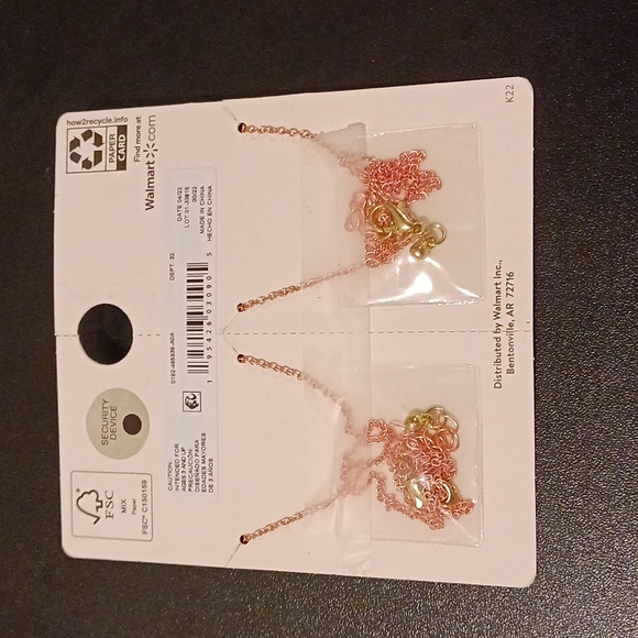 NWT Wonder Nation Heart Friendship Necklaces 16" with extenders - Picture 4 of 4